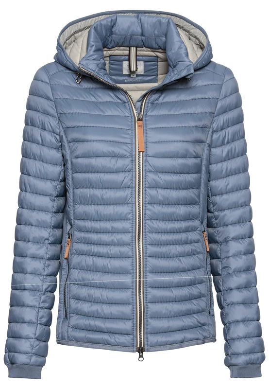 camel active Women's 330530-9e50 Jacket, Smoke Blue, 12