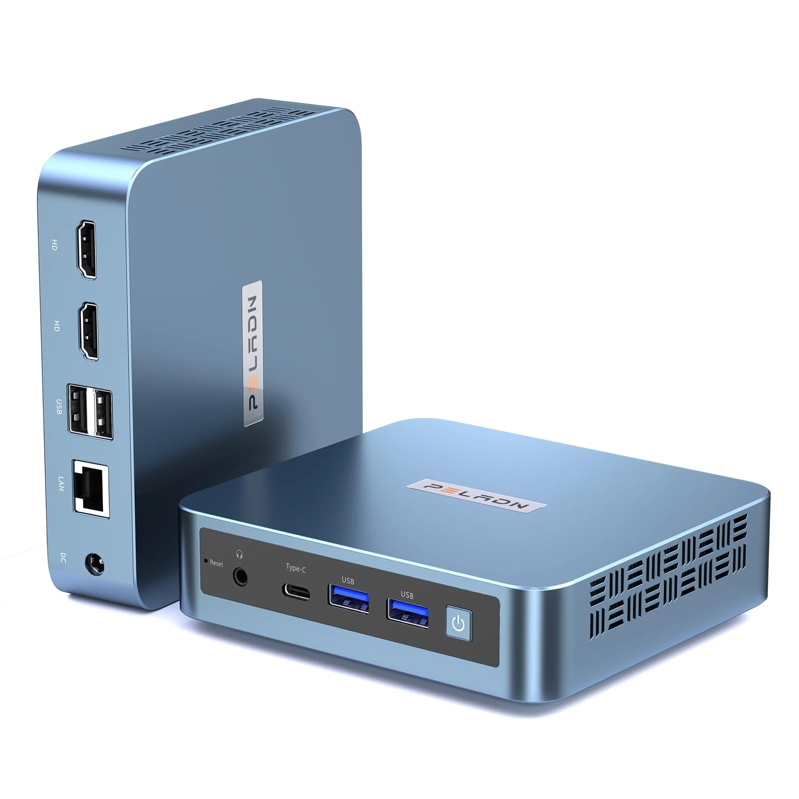 PELADN WI-6 Pro Mini PC, Intel 12th Gen Alder Lake- N95(up to 3.4GHz),16GB DDR4 RAM 512GB M.2 PCIe SSD, Desktop Computer Support 4K Display/USB3.2/WiFi 5/BT4.2/Win 11 Pro (16GB+512GB/N95)