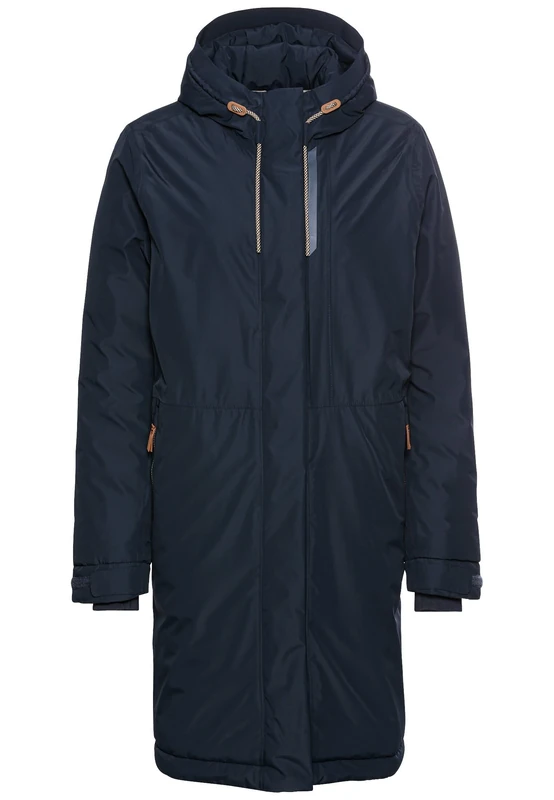 camel active teXXXactive Women's Functional Coat Made from Recycled Polyester, midnight blue, 22 - Image 1