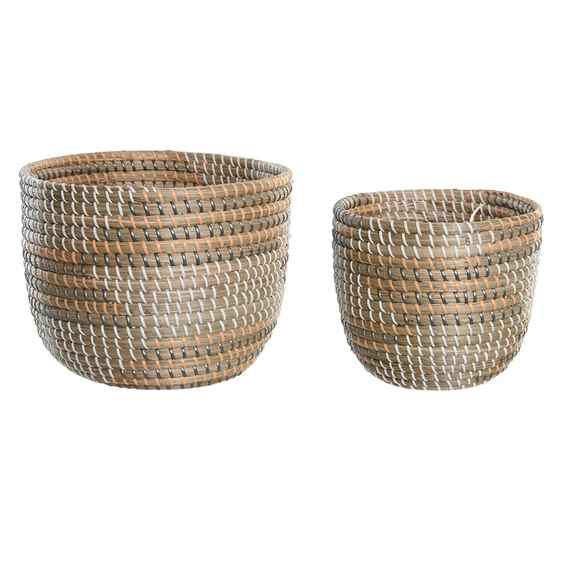 Hamarillo Basket Set of 2 Seagrass 28 x 28 x 22 cm