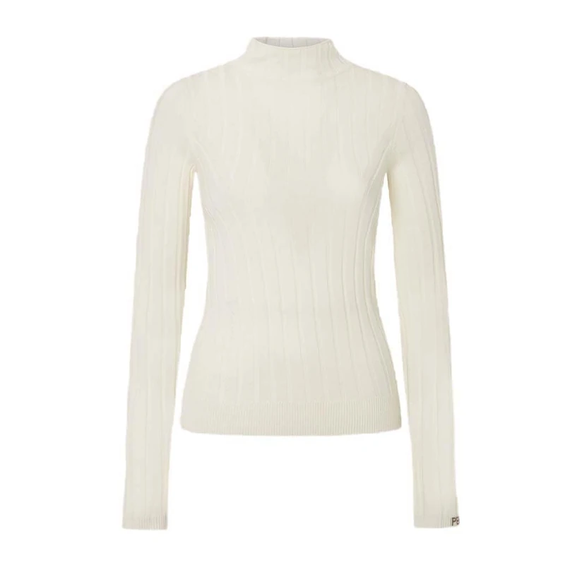 Pepe Jeans Women's Izabel Turtleneck, Knitwear, White, M