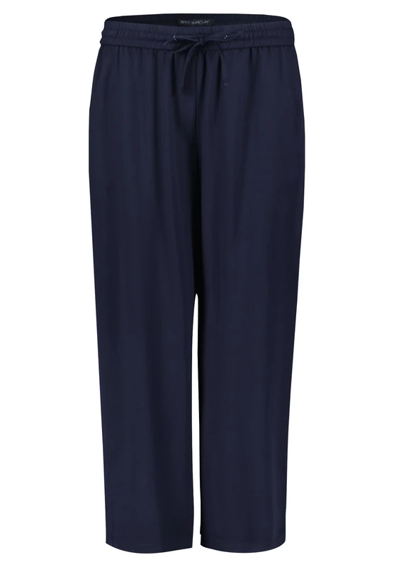 Betty Barclay Women's Slip On Trousers with Pockets, darkblue, 44 W