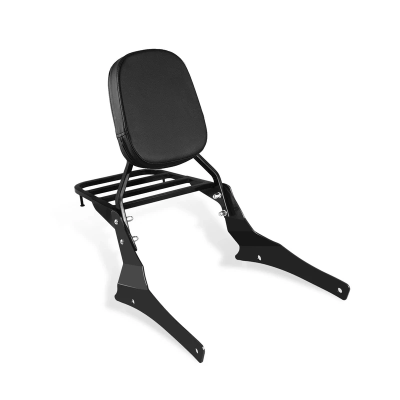 SWESGI Sissy Bar for Suzuki VL800 Boulevard C50 M50 Passenger Backrest with Luggage Rack (Black)