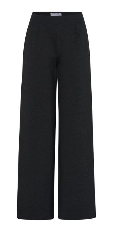 Raphaela by Brax Women's Lillyth Flared Pull On Jersey Trousers, Charcoal Grey, 27W x 32L