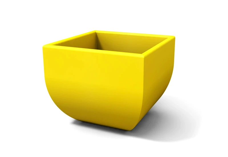 Kloris Vase, Yellow, 35x35