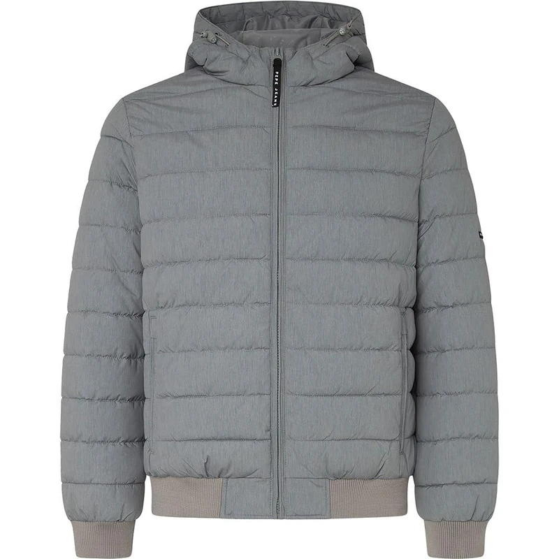 Pepe Jeans Men's Tomek Jacket, Grey (Dark Grey Marl), XS