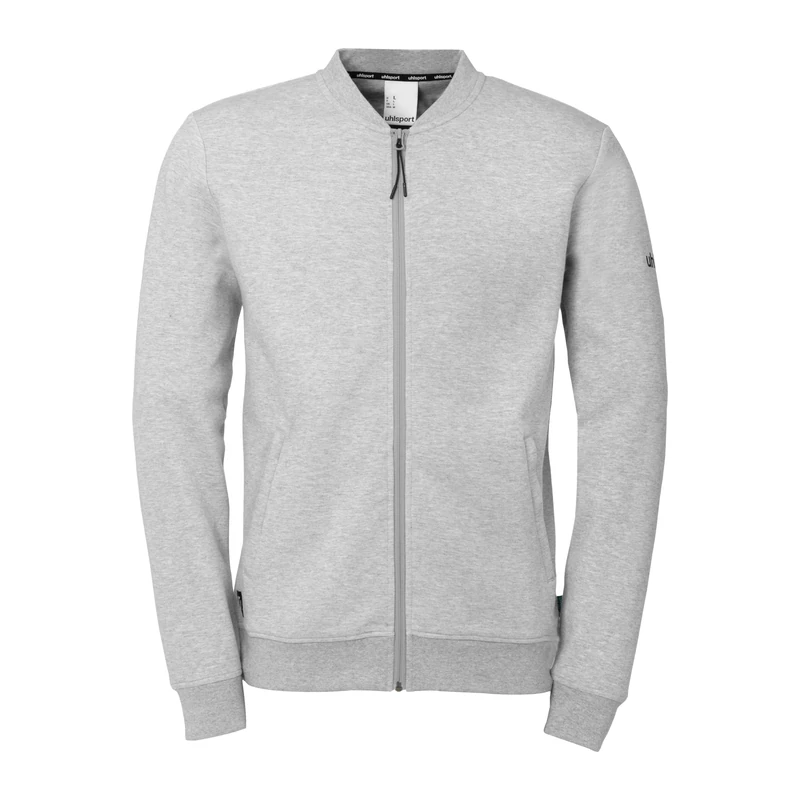 uhlsport ID College Jacket Vest for Men Going Out Jacket Sweat Jacket Sweatshirt without Hood for Men, Women and Children, Dark grey melange, M