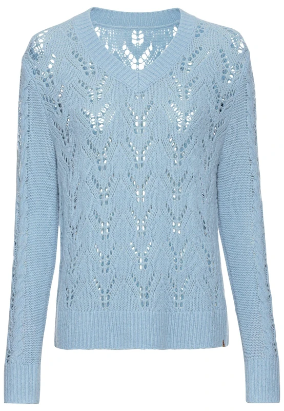 camel active Women's 309505-4k41 Pullover Sweater, Blue, XL