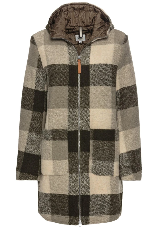 camel active Coat, Khaki Check, 42
