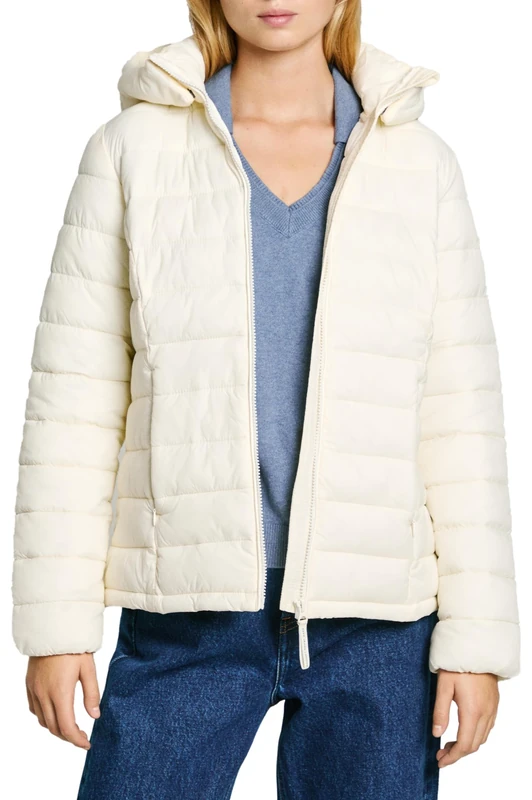 Pepe Jeans Women's Ammy Short, Jacket, White, XS