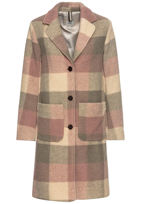 camel active Women's 310780-4r09 Jacket, Pastel Check, 46