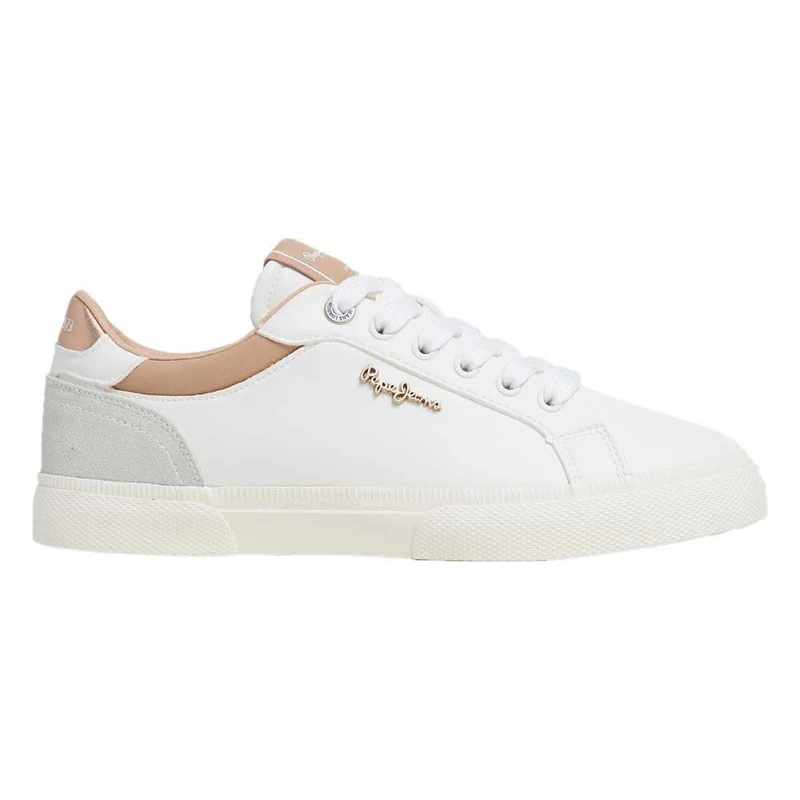 Pepe Jeans London Kenton Court W Women’s Regular Fit Leather Sneakers, Blue Wash