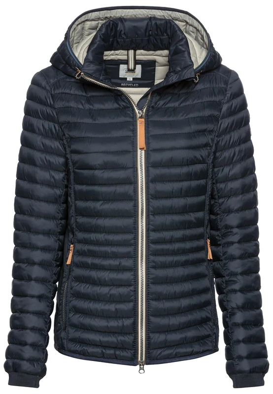 camel active Women's 330530-9e50 Jacket, darkblue, 12