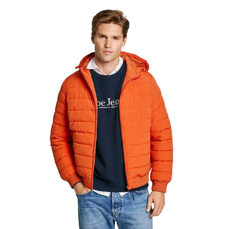 Pepe Jeans Men's Tomek, Jacket, Orange, S