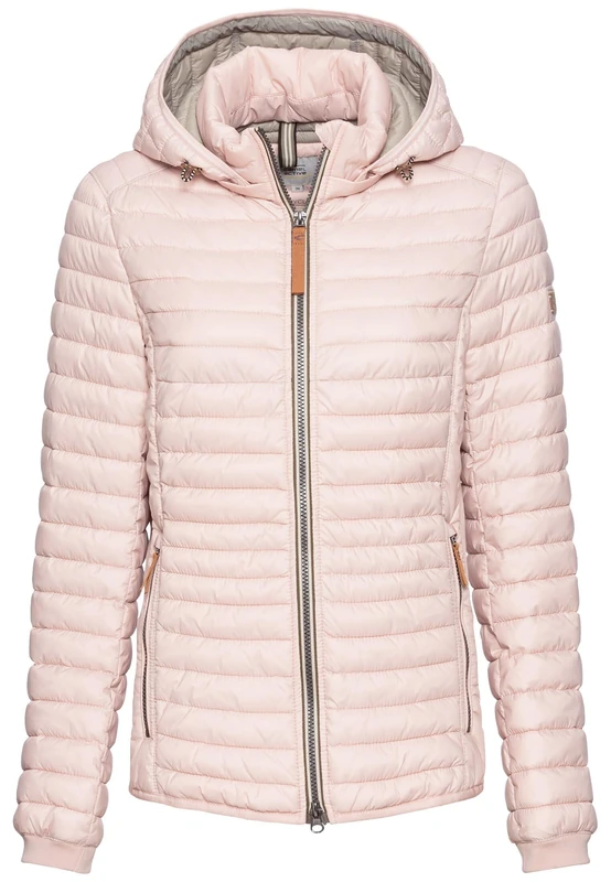 camel active Women's Lightweight Quilted Jacket Made from Recycled Polyamide, pink, 10