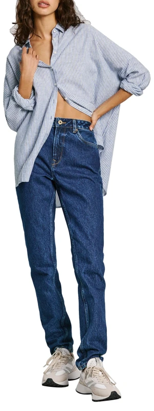 Pepe Jeans Women's Tapered Jeans Hw Pl204591, Jeans, Blue, 26W/30L