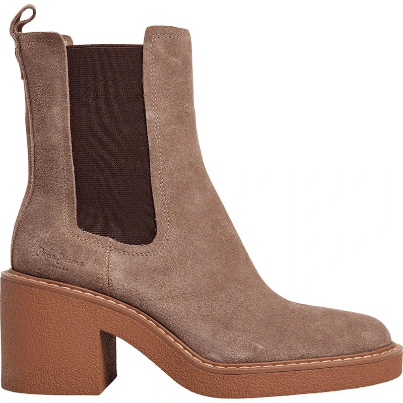 Pepe Jeans Women's Nicole Chelsea Boots, Brown (Light Mink Beige), 6 UK