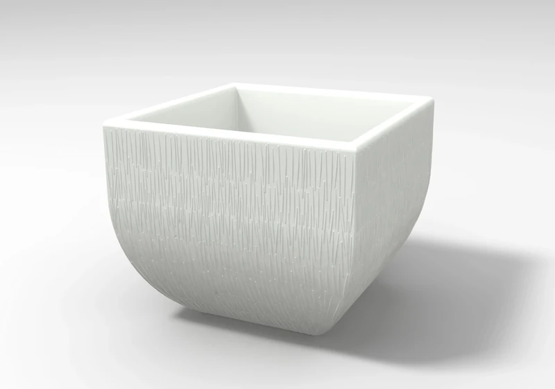 Kloris Vase, White, 35x35