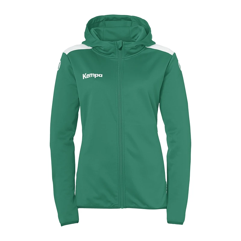 uhlsport Kempa Handball Emotion 27 Hooded Jacket Women's Sports Jacket for Women and Girls with Lined Hood - Fleece on the Inside - with Zip Pockets