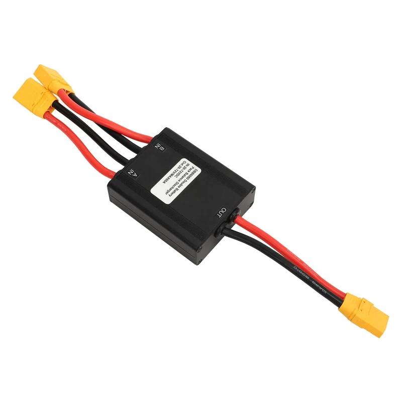 Tbest Electric Bike Double Battery Discharge Converter,Dual Battery Pack Switch Balancer 20V to 72V Dual Battery Parallel Module Adapter for Replacement (60A), Tbestudk7cf4iba-11