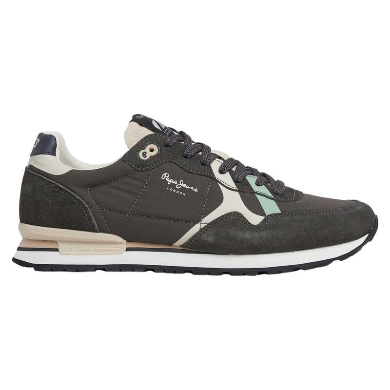 Pepe Jeans Men's BRIT Road M Sneaker, Grey Graphite Grey, 9 UK