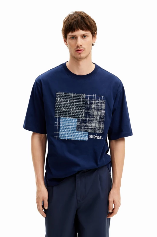 Desigual TS_Arnoldo, 5000 Navy, L, Blue, L