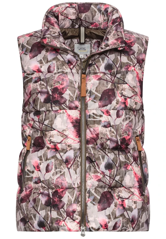 camel active Women's 360480-4f63 Jacket, Grey/Pink, 12