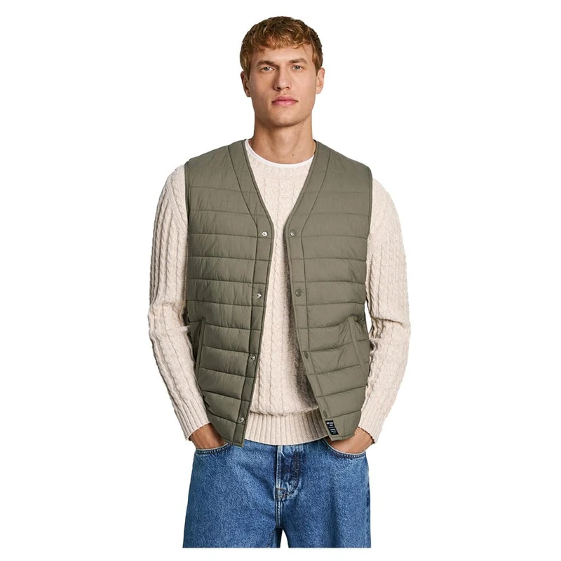 Pepe Jeans Men's Thander, Jacket, Green, L