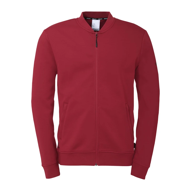 uhlsport ID College Jacket Vest for Men Going Out Jacket Sweat Jacket Sweatshirt without Hood for Men, Women and Children, bordeaux, S