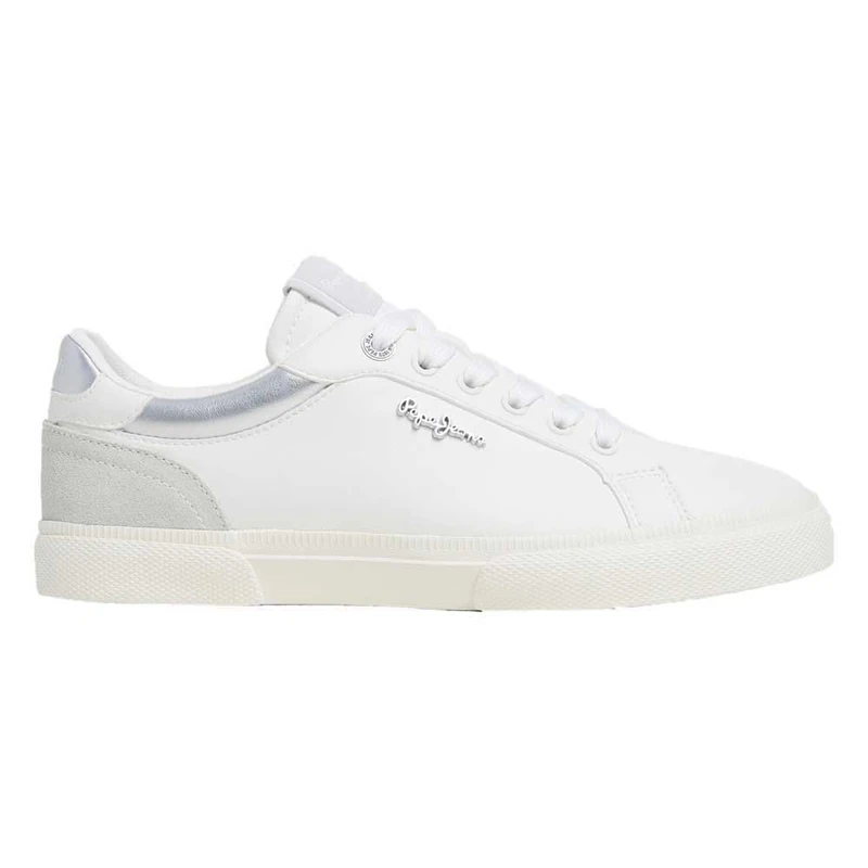 Pepe Jeans London Kenton Court W Women’s Regular Fit Leather Sneakers, Blue Wash