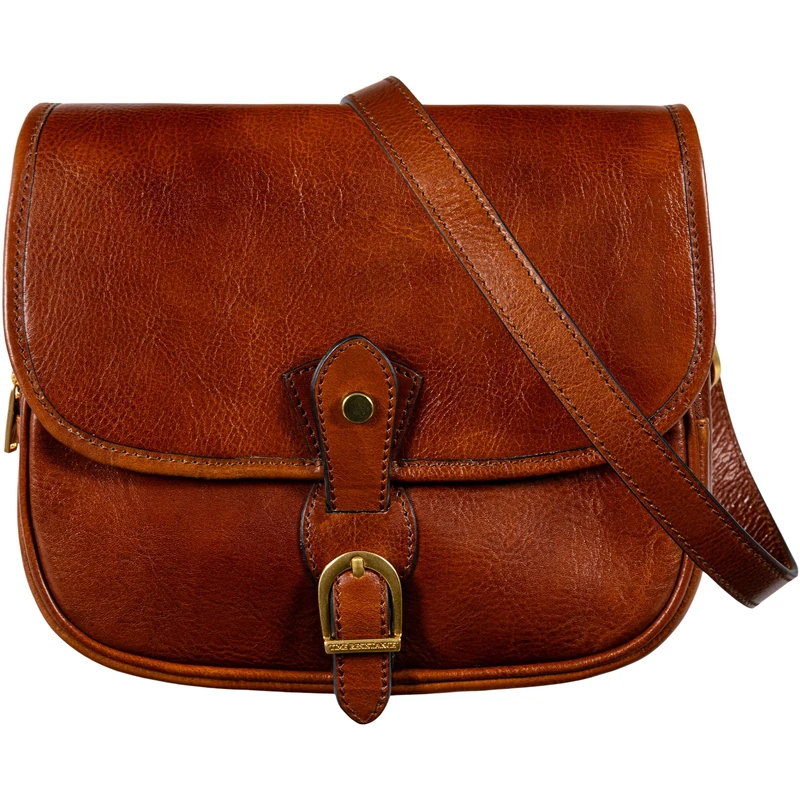 Time Resistance Leather Cross Body Bag for Women - Handbag