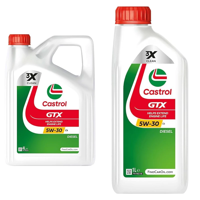 Castrol GTX 5W-30 C4 Engine Oil 4L + Castrol GTX 5W-30 C4 Engine Oil 1L