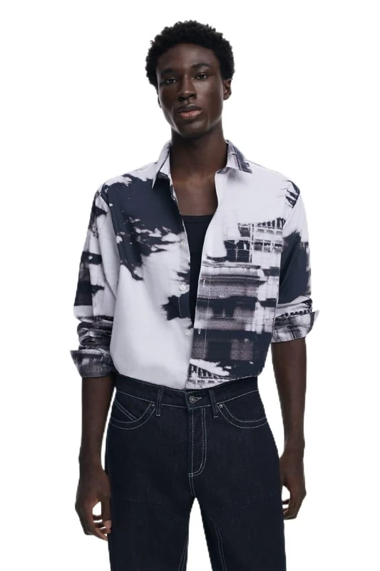 Desigual Man Template 1 Colo, 2007 GRIS Medio, M, Black, M