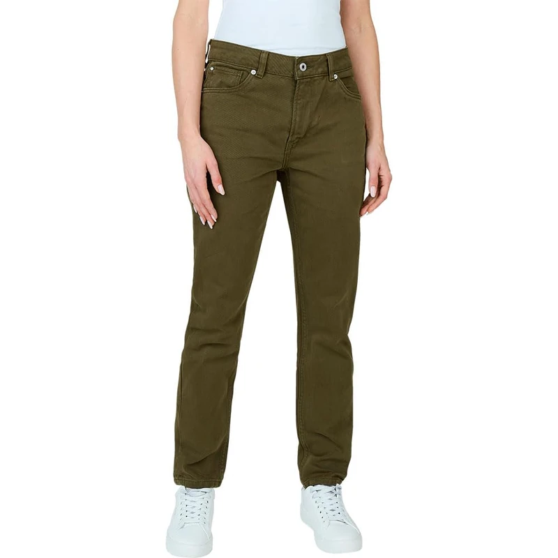 Pepe Jeans Women's Tapered Jeans Hw Pl204591, Jeans, Green, 33W/30L