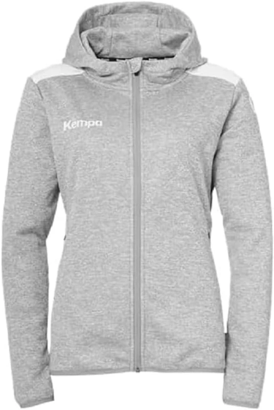 uhlsport Kempa Handball Emotion 27 Hooded Jacket Women's Sports Jacket for Women and Girls with Lined Hood - Fleece on the Inside - with Zip Pockets