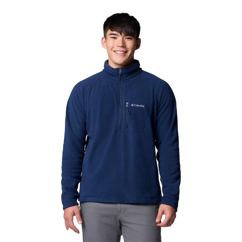 Columbia Fast Trek III Half Zip Fleece, Outer Layer Polyfleece, Sleek Design, Snug Fit, Effortless Packing, Handy Pocket - Men's