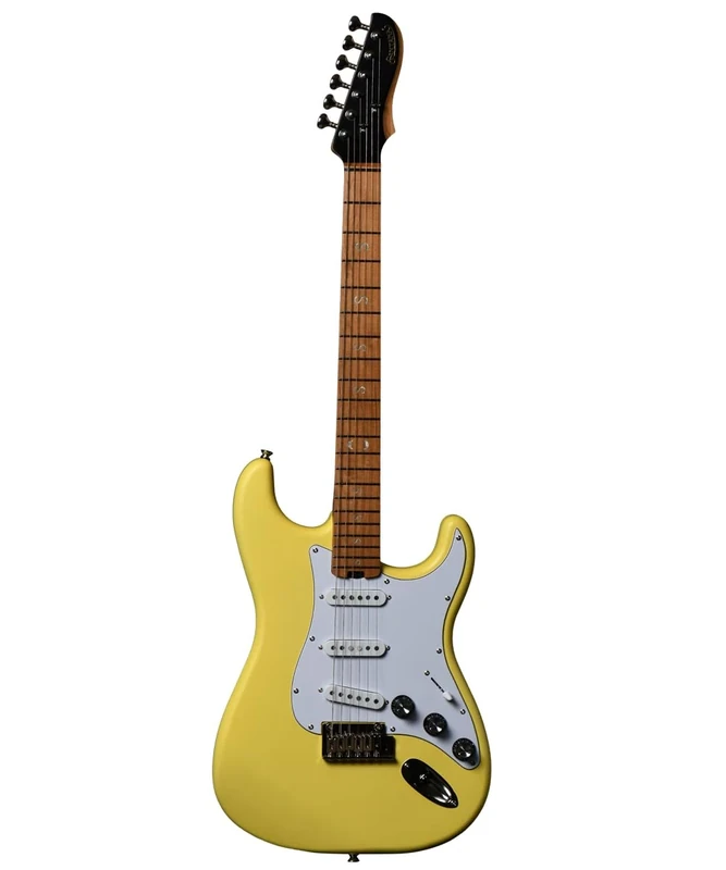 Santana Pegasus Standard BC - Electric Guitar, ST Model, 3 x Single Coil, Butter Cream