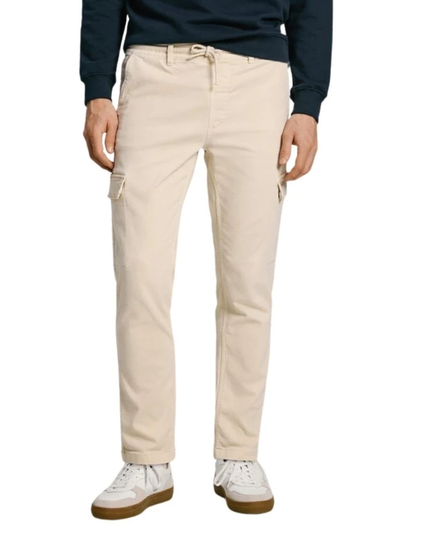 Pepe Jeans Men's Gymdigo Cargo Pant, Trouser, Beige, 32W