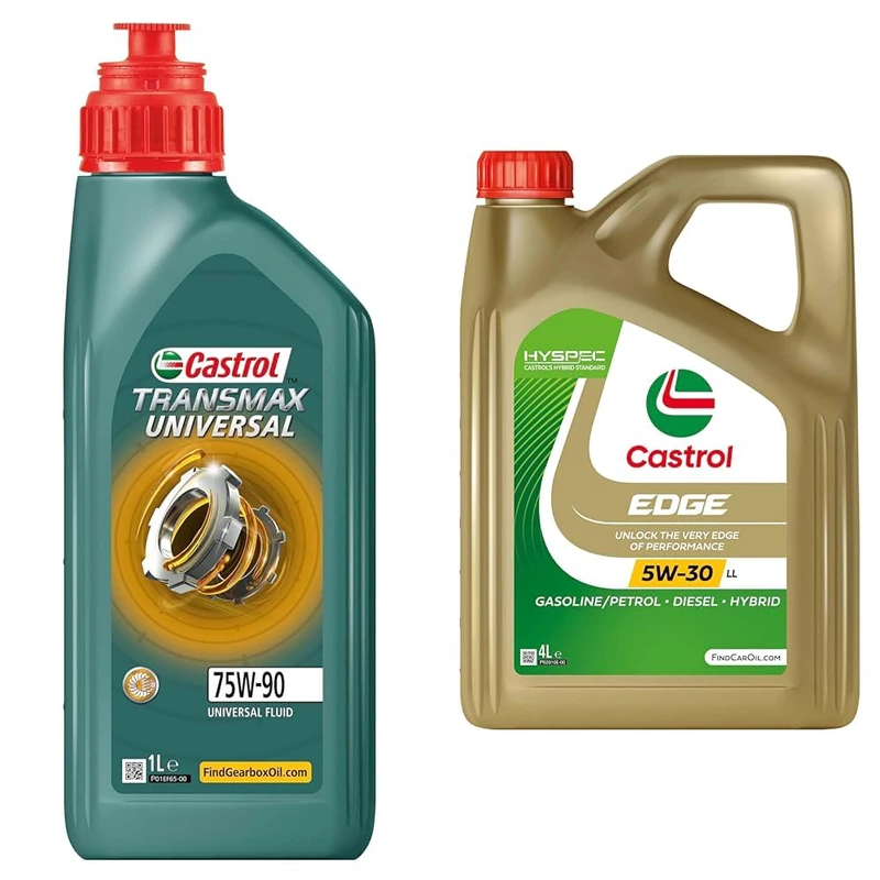 Castrol Transmax Universal 75W-90 1L + Castrol EDGE 5W-30 LL Engine Oil 4L