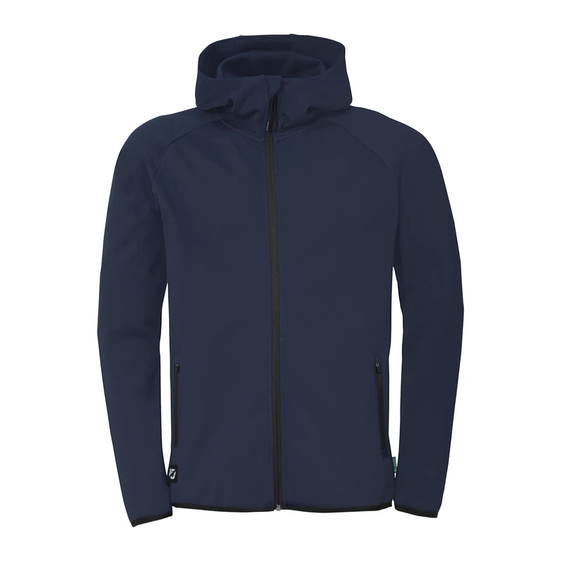 uhlsport ID Hooded Jacket Going Out Jacket Sports Jacket in Unisex Cut - Jacket with Hood for Men, Women and Children Navy