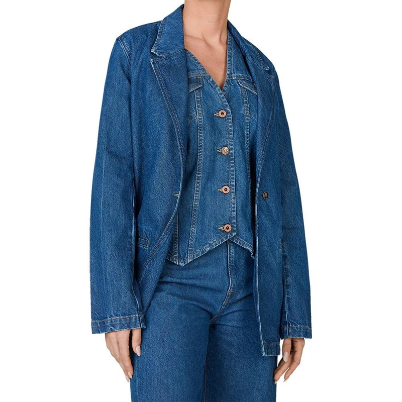 Pepe Jeans Women's Mabel, Jacket, Blue, XL - Image 1