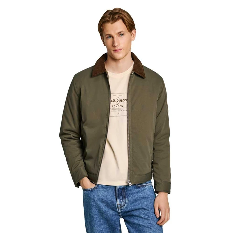 Pepe Jeans Men's Tarrington, Jacket, Green, S