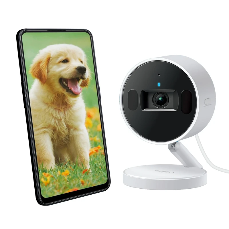Tapo TP-Link C125 360° WiFi Security Camera, 2K Resolution, Physical Privacy Mode, Starlight Sensor, Intelligent AI Detection and Notification, Compatible with Alexa & Google Assistant