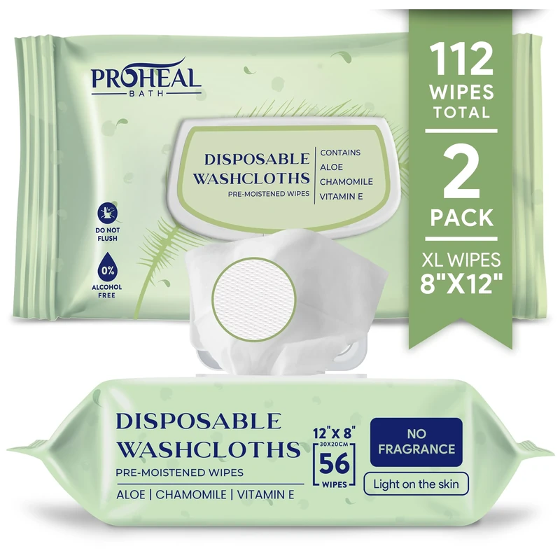 Wipes X Large Cleansing Wet Wipes for Adults, #1Sensitive Baby Wipes Cleans, Protects - 2 Packs of 56 Disposable Incontinence Wipes, 30x20 cm Adult Wipes for Elderly - Personal Body Wipes, Washcloths