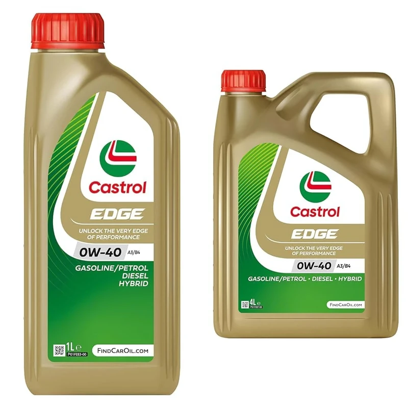 Castrol EDGE 0W-40 A3/B4 Engine Oil 1L + Castrol EDGE 0W-40 A3/B4 Engine Oil 4L
