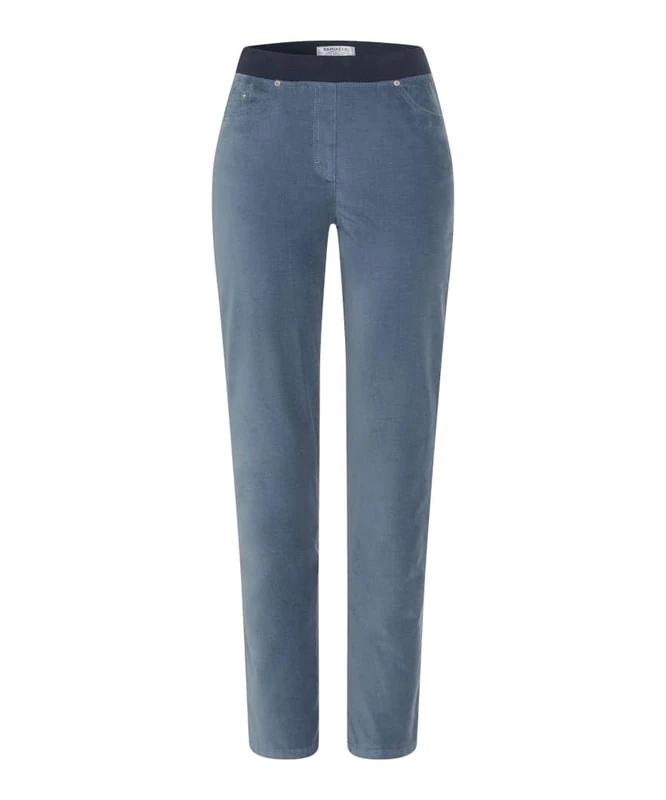 Raphalea by Brax Pamina Pull on, Soft Corduroy, Slim, Smoky Blue, 29W x 32L