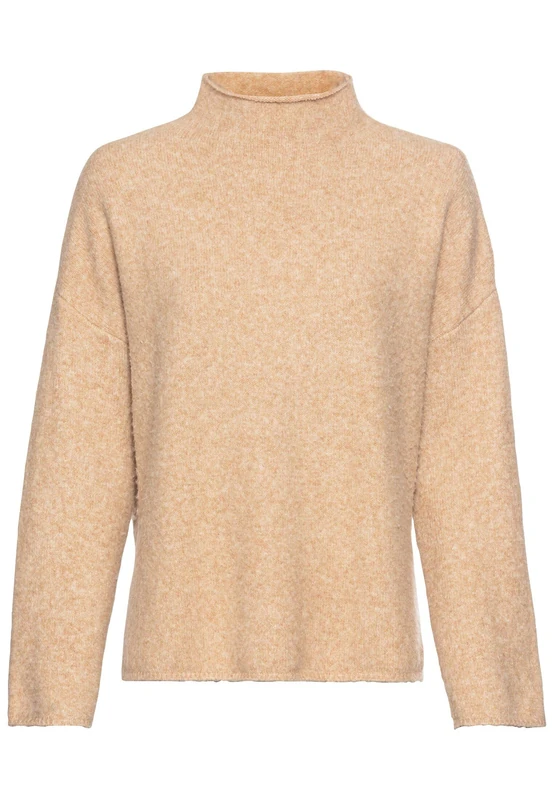 camel active Women's 309576-4K46 Pullover Sweater, Beige, M