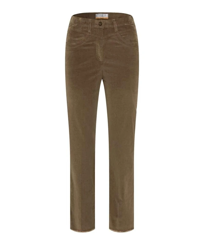 Raphalea by Brax Women's Laura Kick 6/8 Trouser, Taupe, 40W x 30L