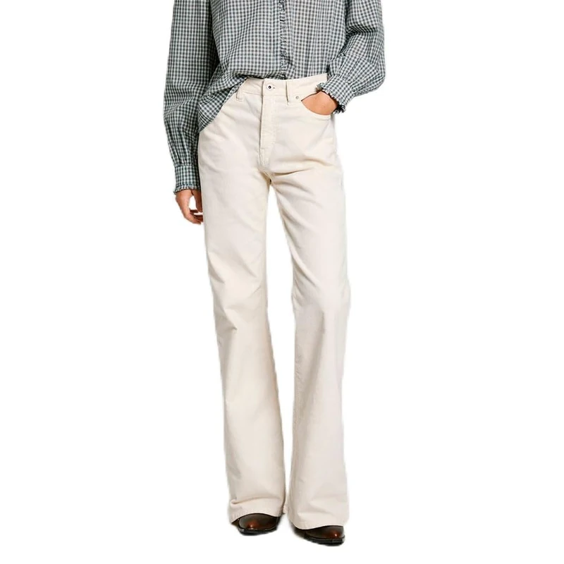 Pepe Jeans Women's Willa, Trouser, White, 30W/30L