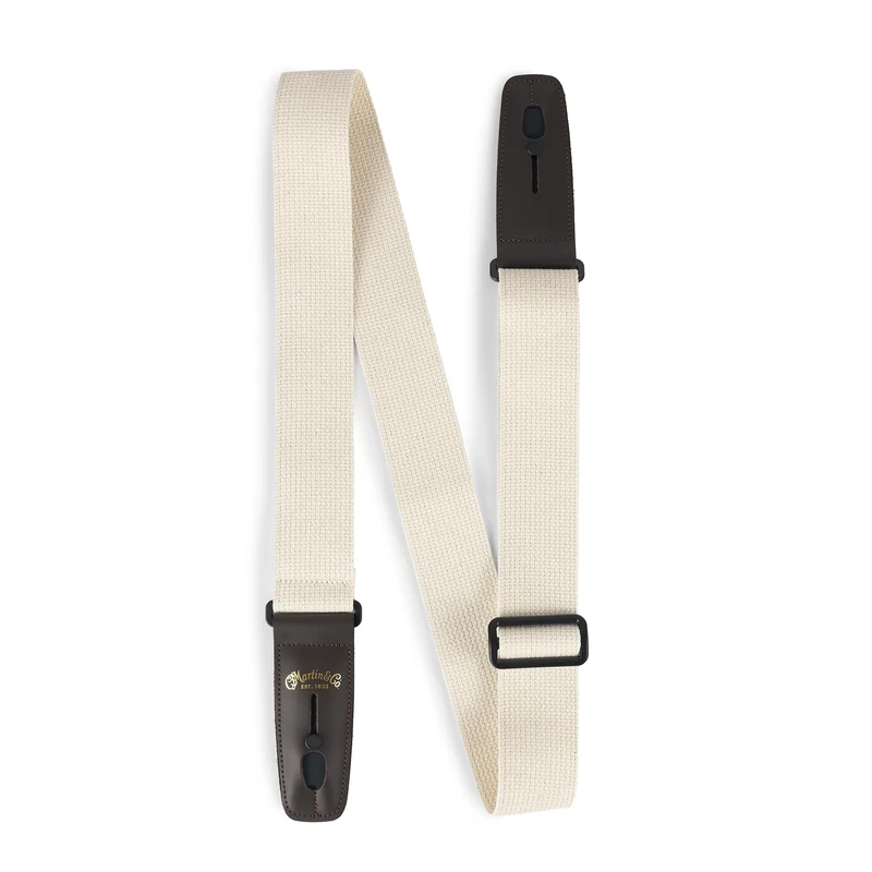 C F Martin Guitar Strap - Cotton Weave Lock-It Cream